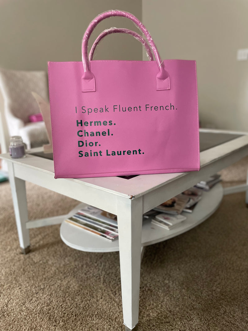 I SPEAK FLUENT FRENCH - TOTE